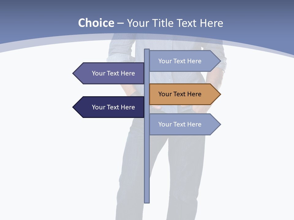 A Man Standing With His Hands In His Pockets PowerPoint Template