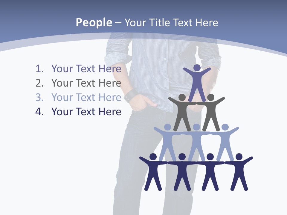 A Man Standing With His Hands In His Pockets PowerPoint Template