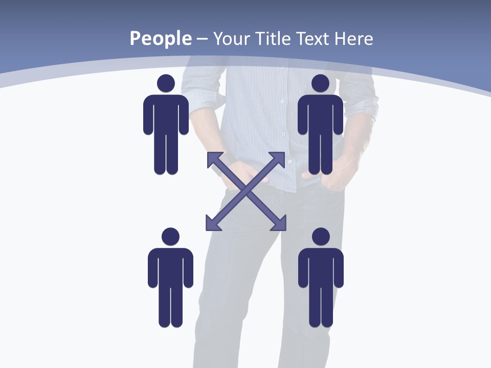 A Man Standing With His Hands In His Pockets PowerPoint Template