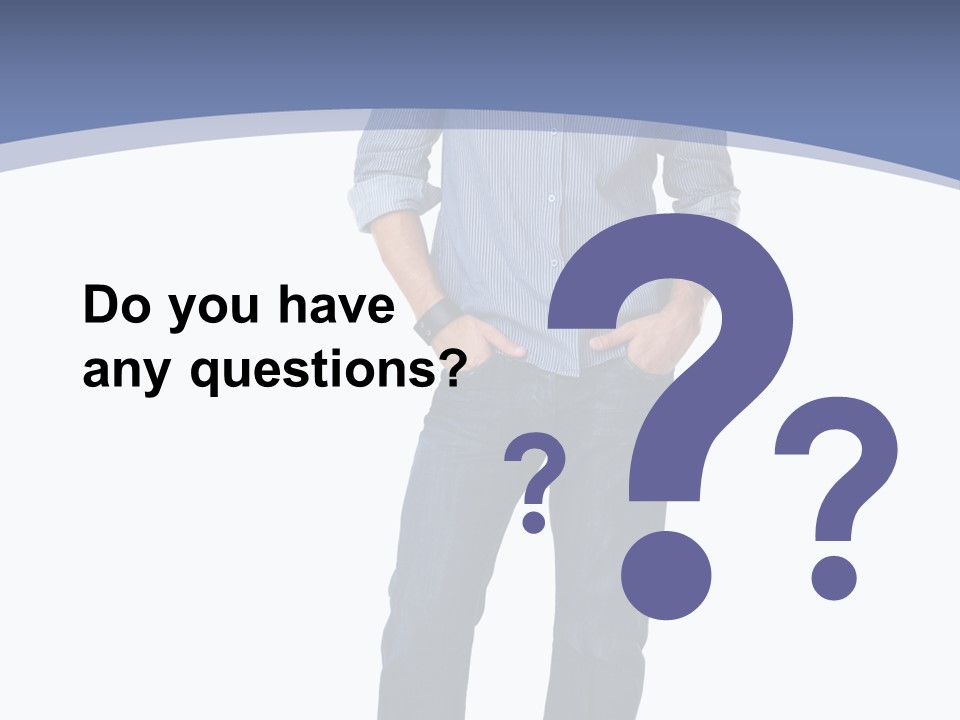 A Man Standing With His Hands In His Pockets PowerPoint Template