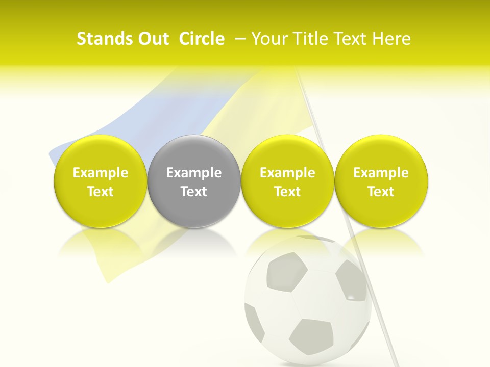 Round Play Isolated PowerPoint Template