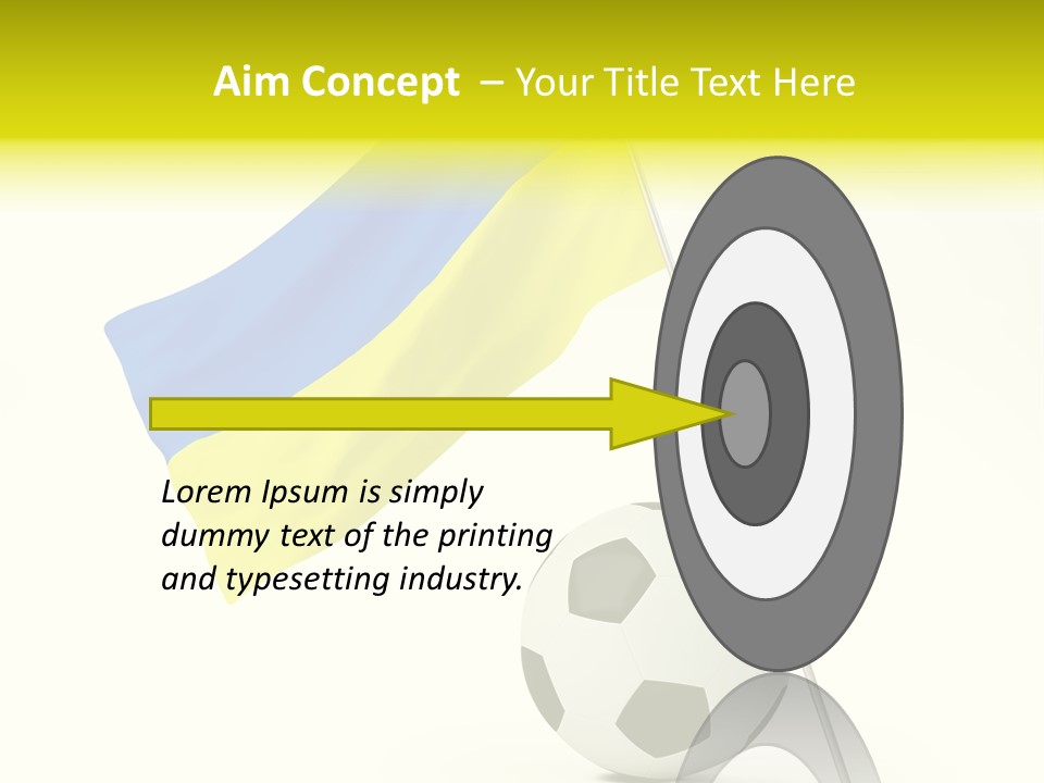 Round Play Isolated PowerPoint Template