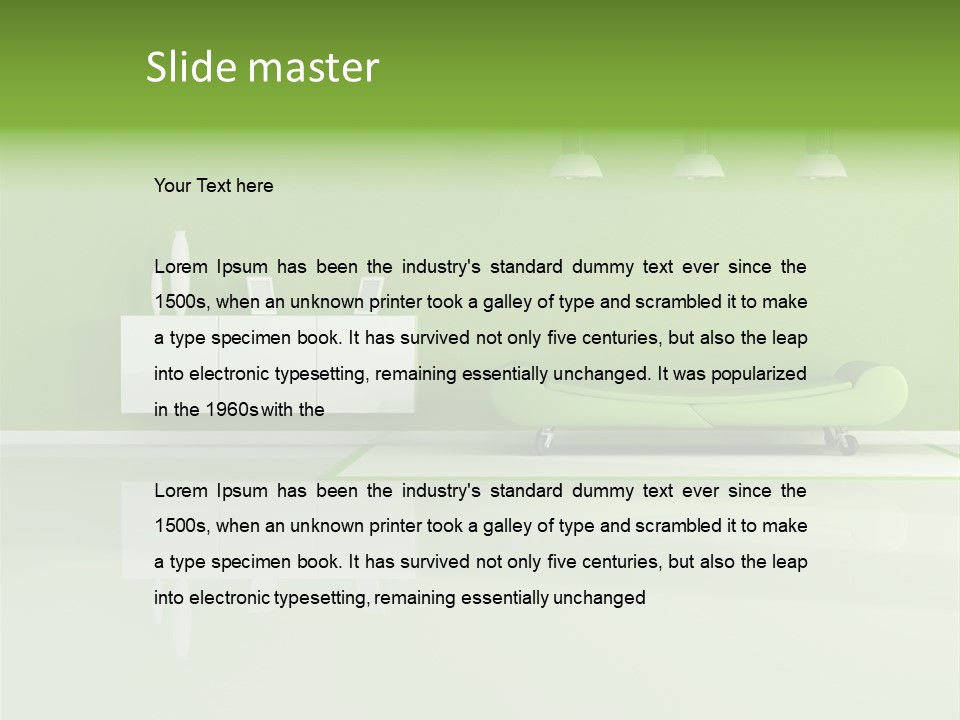 Plaster Room Comfort PowerPoint Template