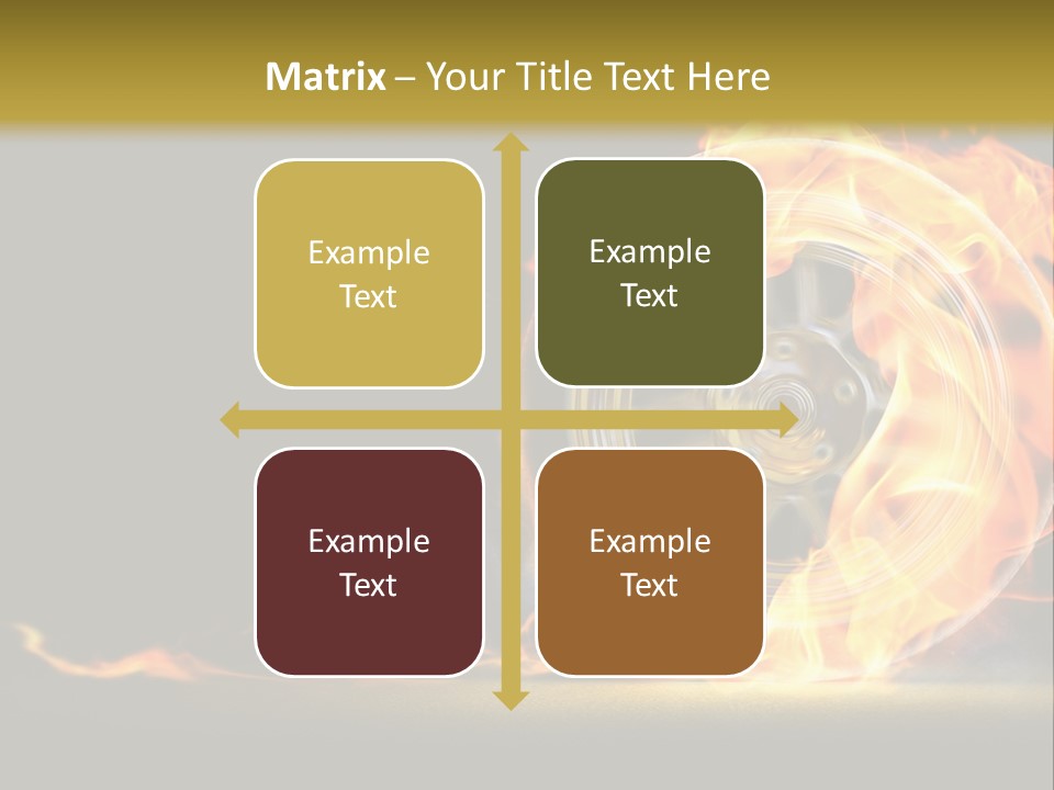 Vehicle Drive Black PowerPoint Template