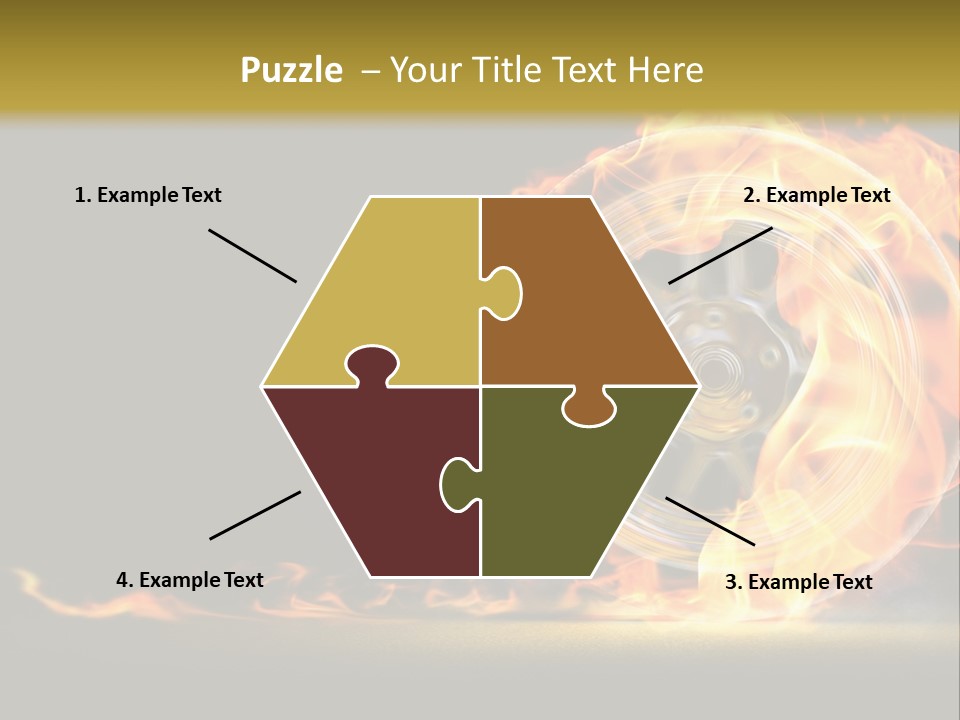 Vehicle Drive Black PowerPoint Template