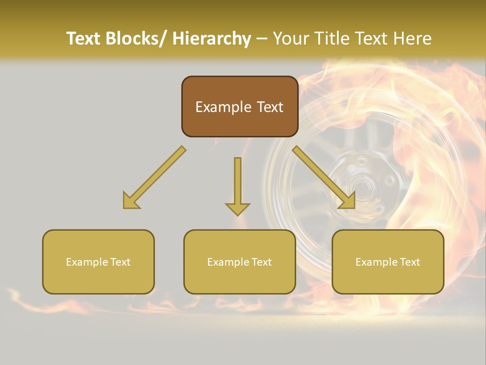 Vehicle Drive Black PowerPoint Template