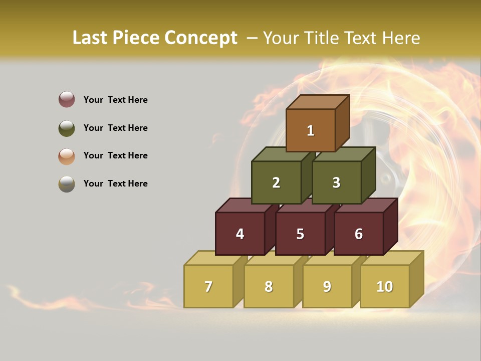 Vehicle Drive Black PowerPoint Template