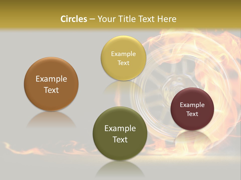 Vehicle Drive Black PowerPoint Template