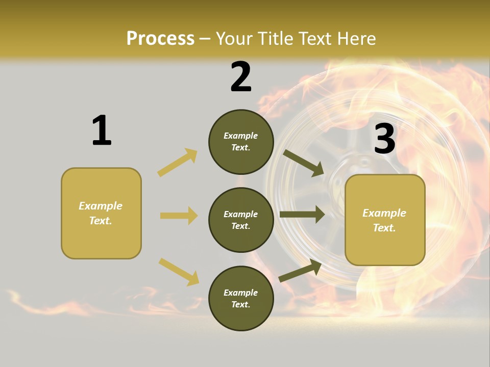 Vehicle Drive Black PowerPoint Template