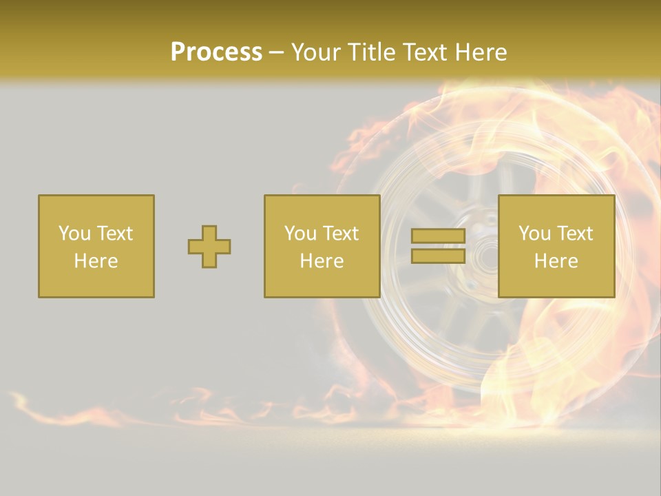 Vehicle Drive Black PowerPoint Template
