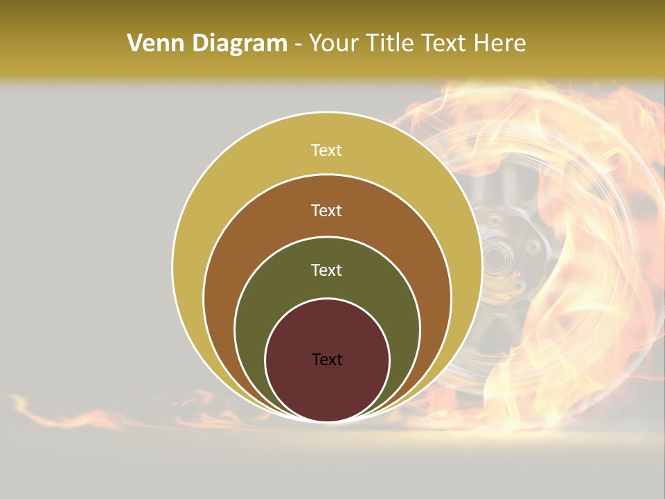 Vehicle Drive Black PowerPoint Template