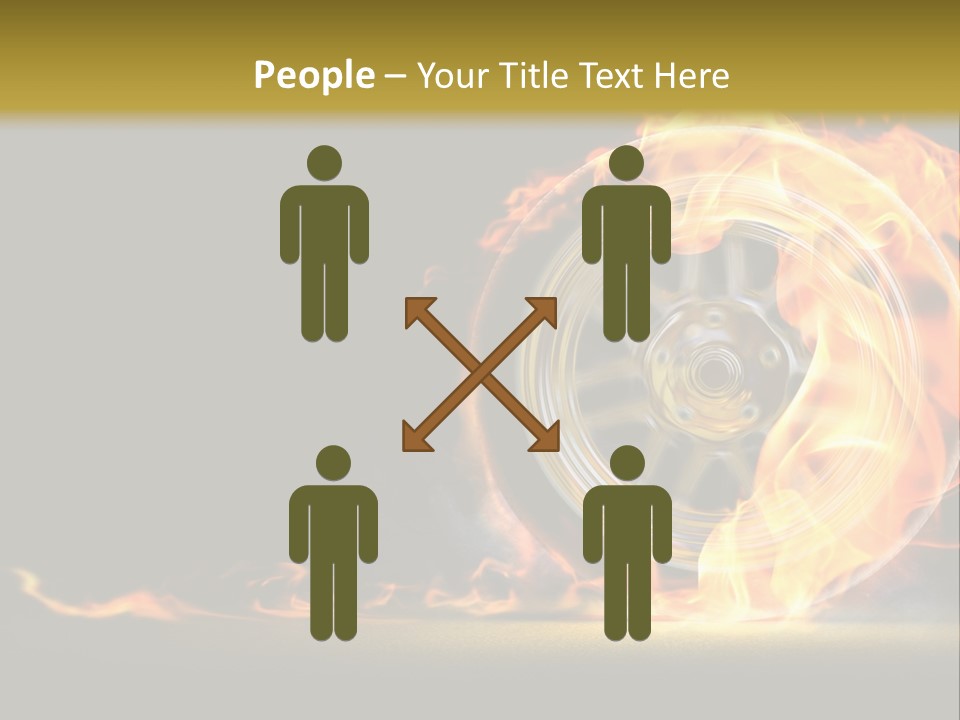 Vehicle Drive Black PowerPoint Template