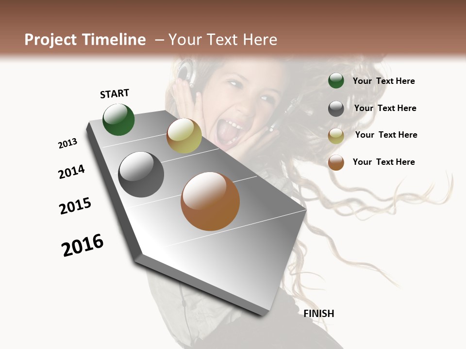 Long Mall High PowerPoint Template