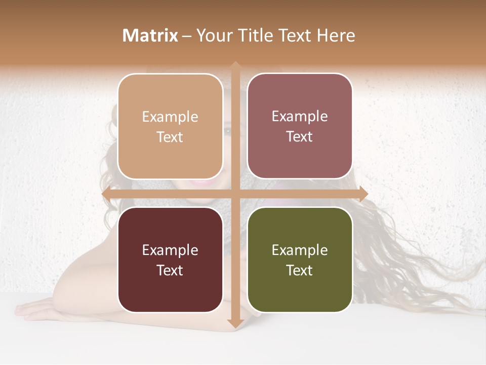 Cap Girl Curly PowerPoint Template