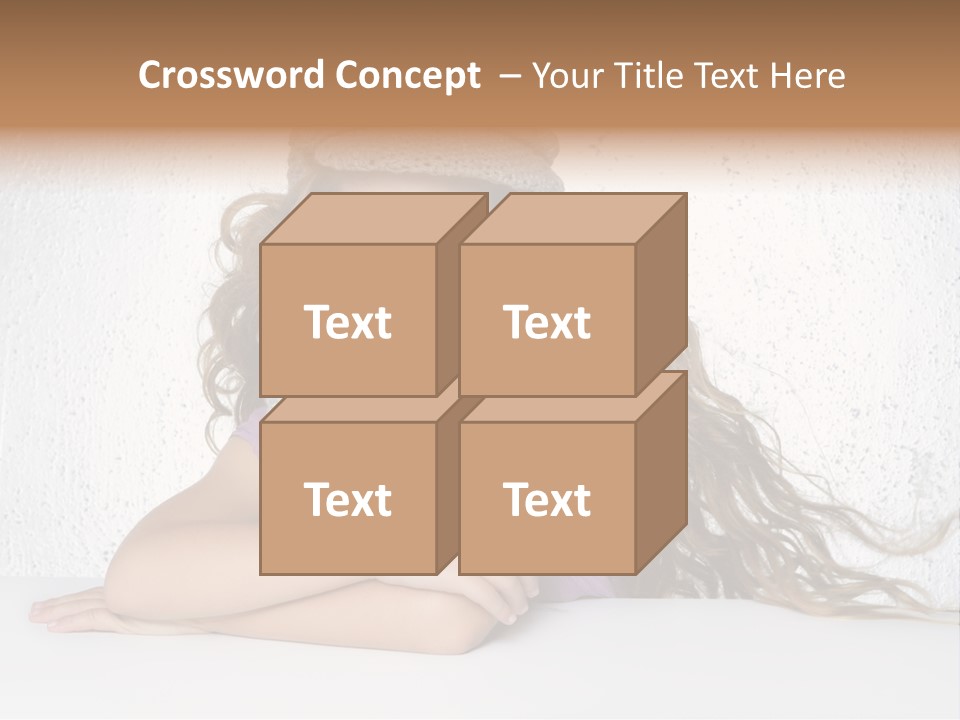 Cap Girl Curly PowerPoint Template