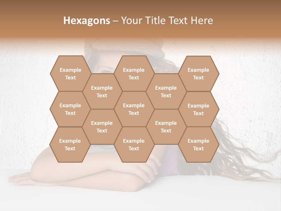 Cap Girl Curly PowerPoint Template