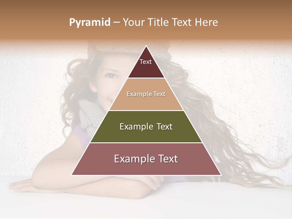 Cap Girl Curly PowerPoint Template