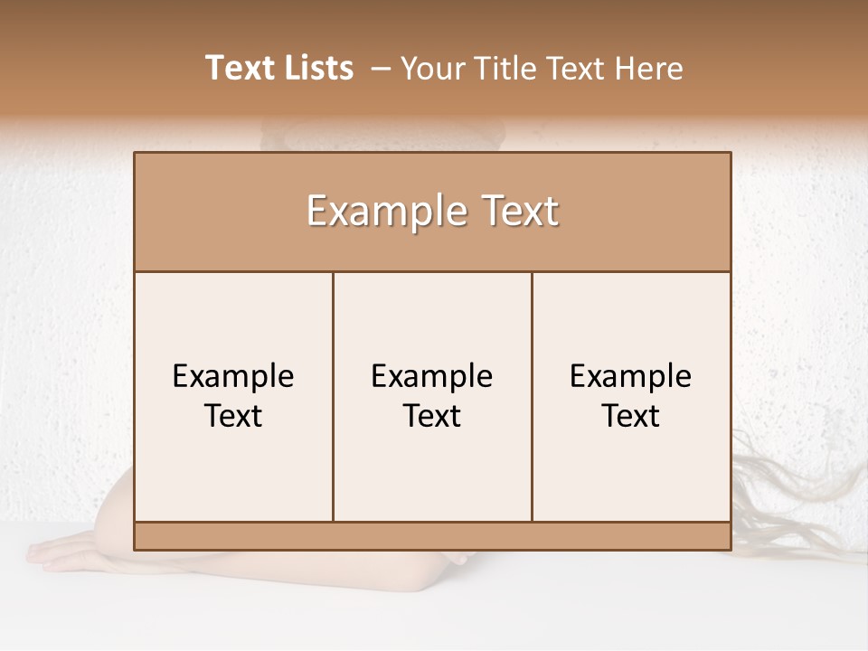 Cap Girl Curly PowerPoint Template