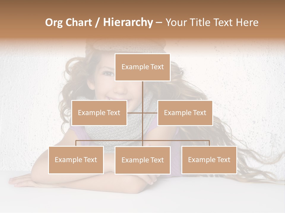 Cap Girl Curly PowerPoint Template