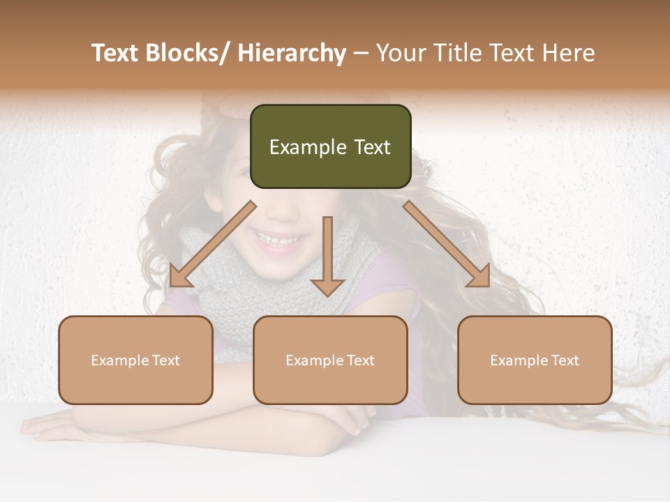 Cap Girl Curly PowerPoint Template