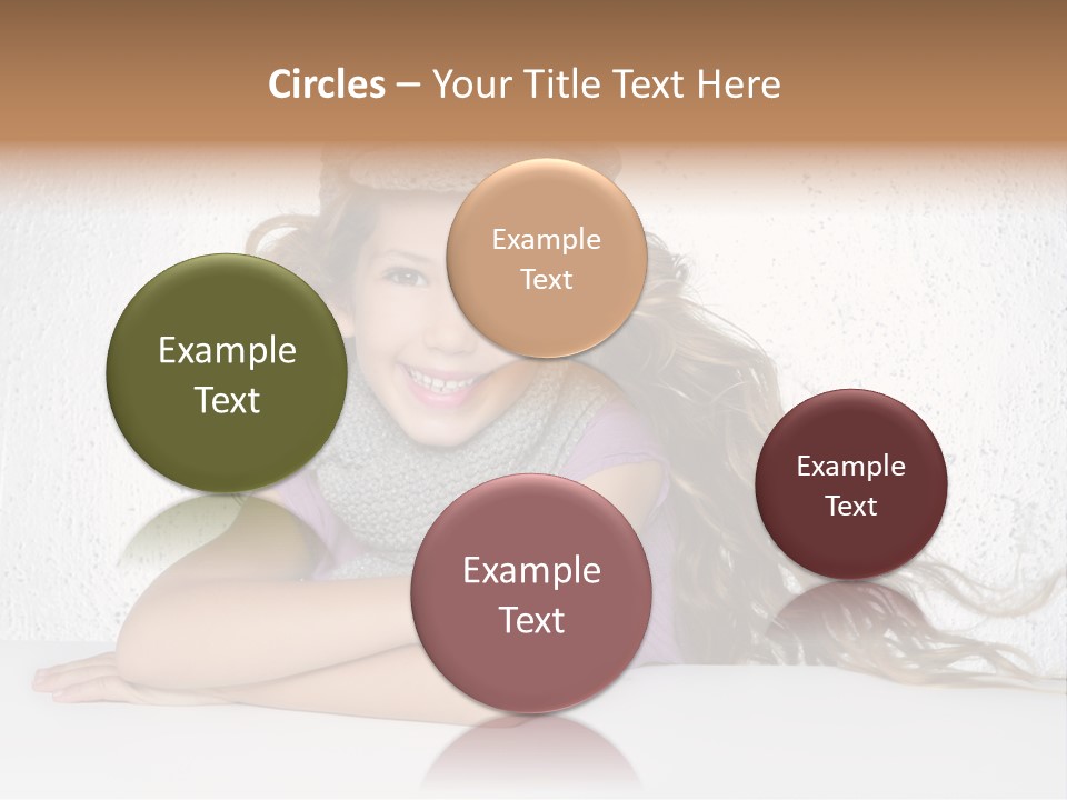 Cap Girl Curly PowerPoint Template