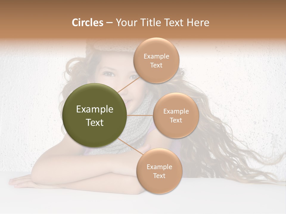 Cap Girl Curly PowerPoint Template