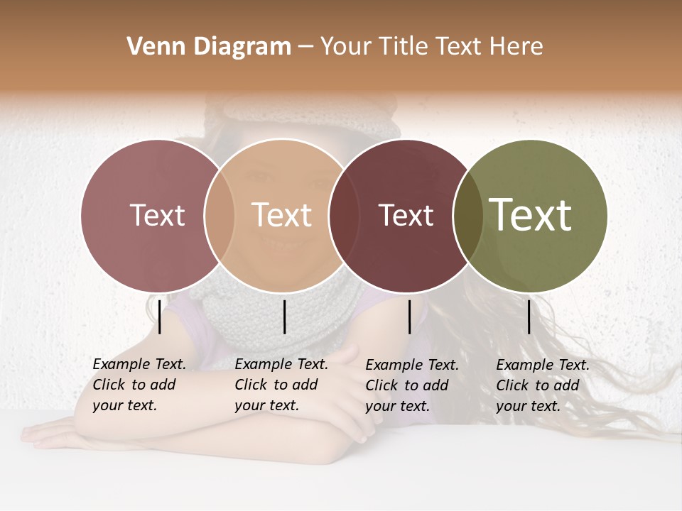 Cap Girl Curly PowerPoint Template