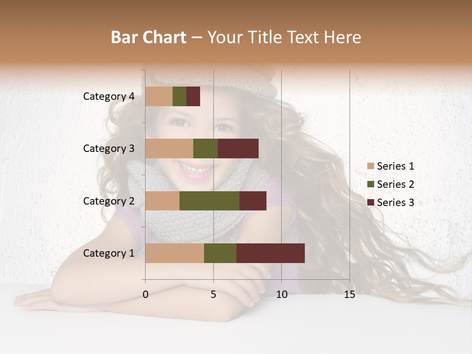 Cap Girl Curly PowerPoint Template