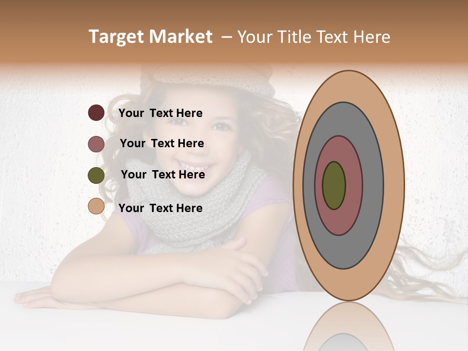 Cap Girl Curly PowerPoint Template