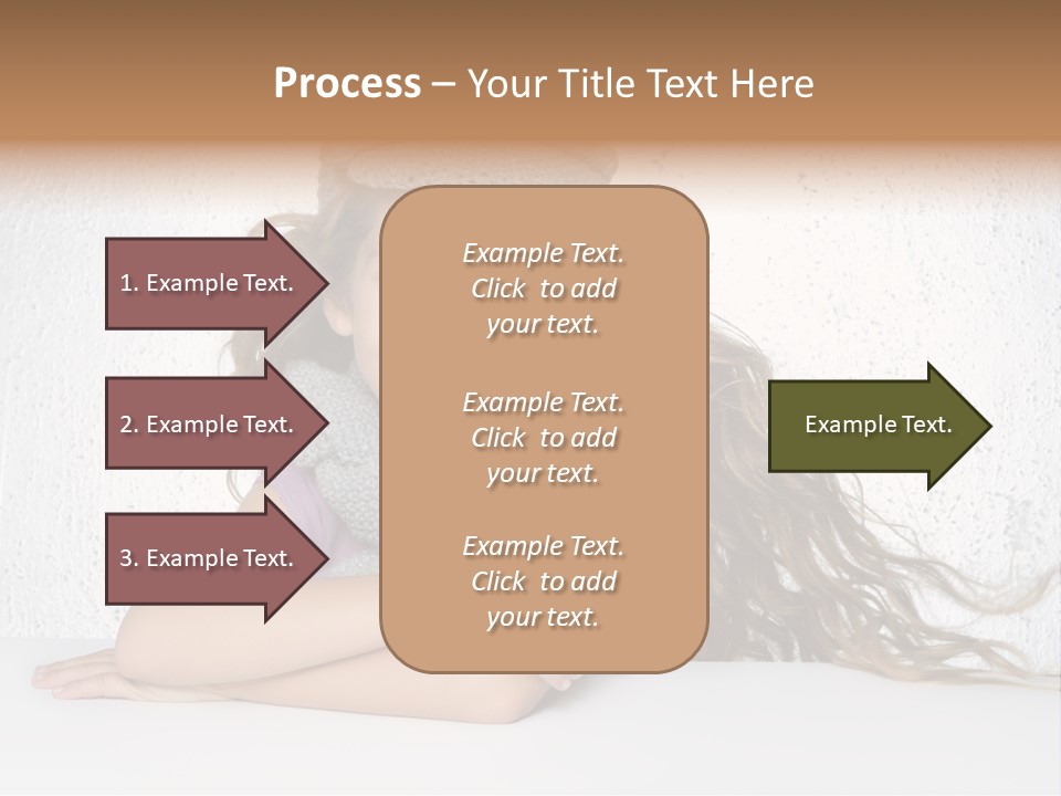 Cap Girl Curly PowerPoint Template