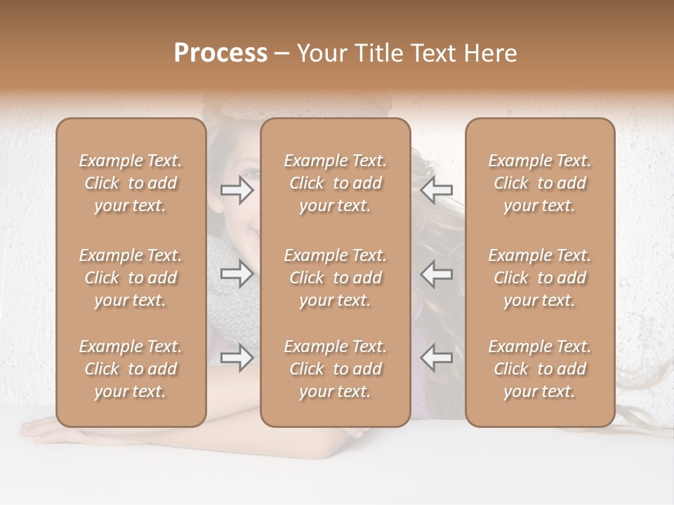 Cap Girl Curly PowerPoint Template