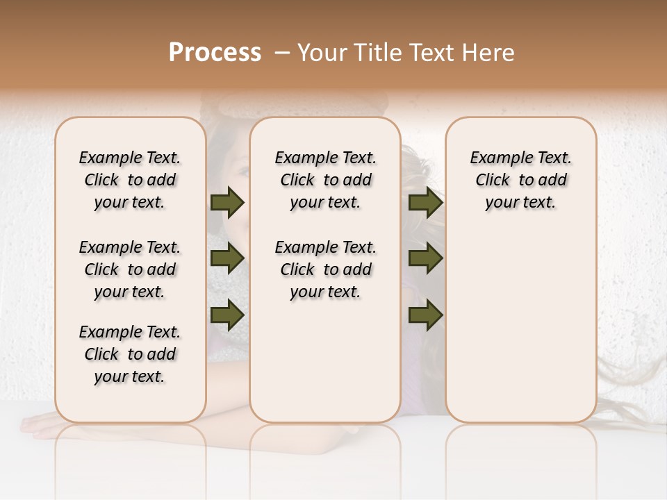 Cap Girl Curly PowerPoint Template