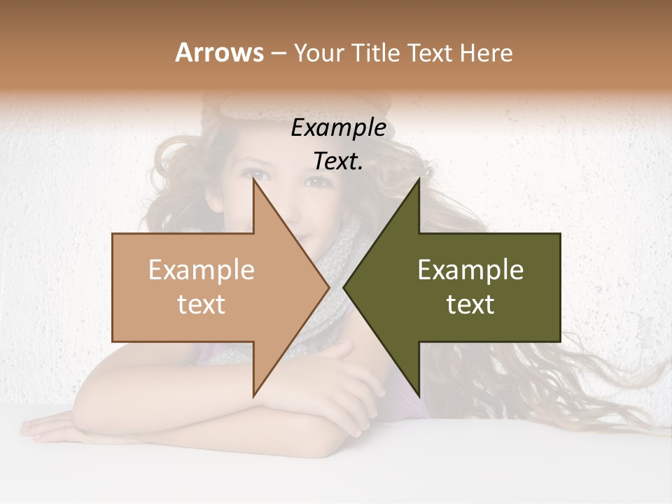 Cap Girl Curly PowerPoint Template