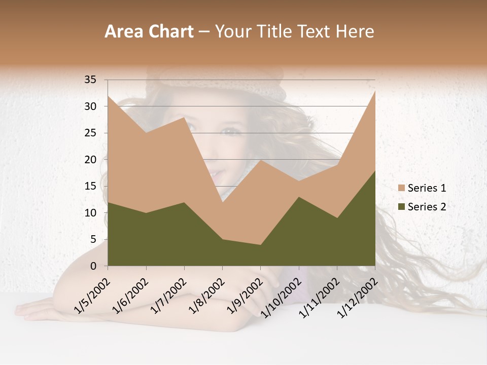 Cap Girl Curly PowerPoint Template