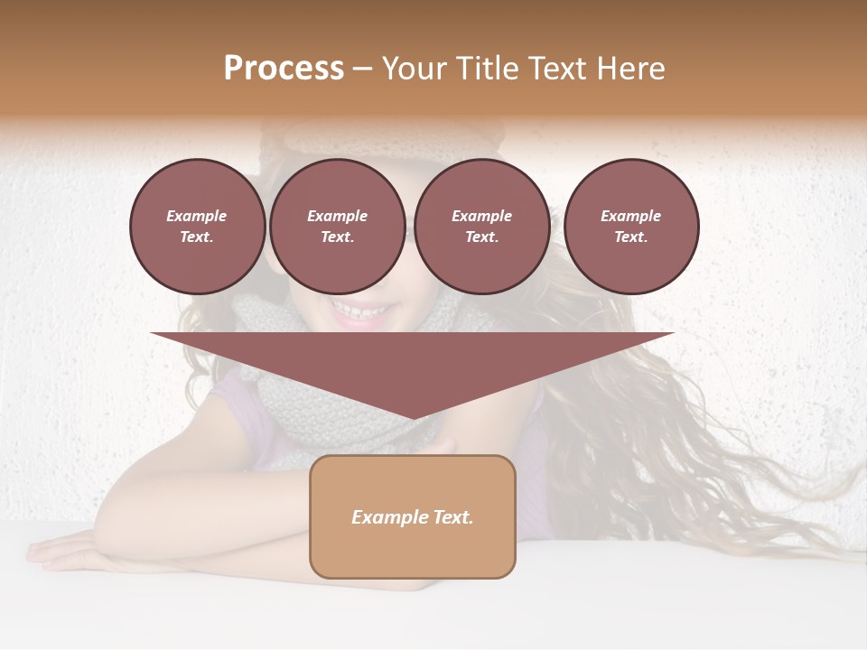 Cap Girl Curly PowerPoint Template