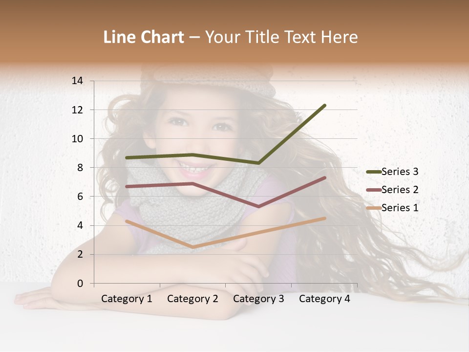 Cap Girl Curly PowerPoint Template