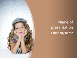 Gray Silver Portrait PowerPoint Template