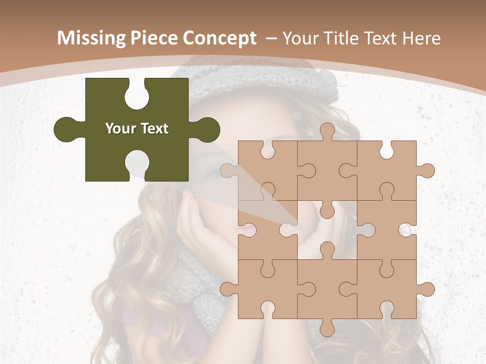 Gray Silver Portrait PowerPoint Template