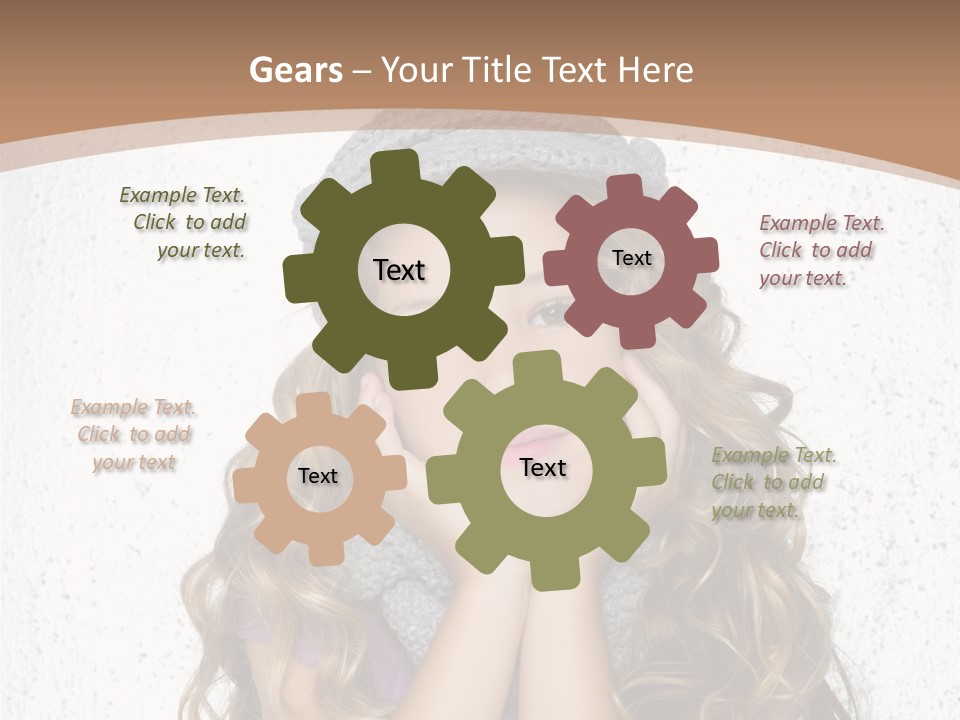 Gray Silver Portrait PowerPoint Template