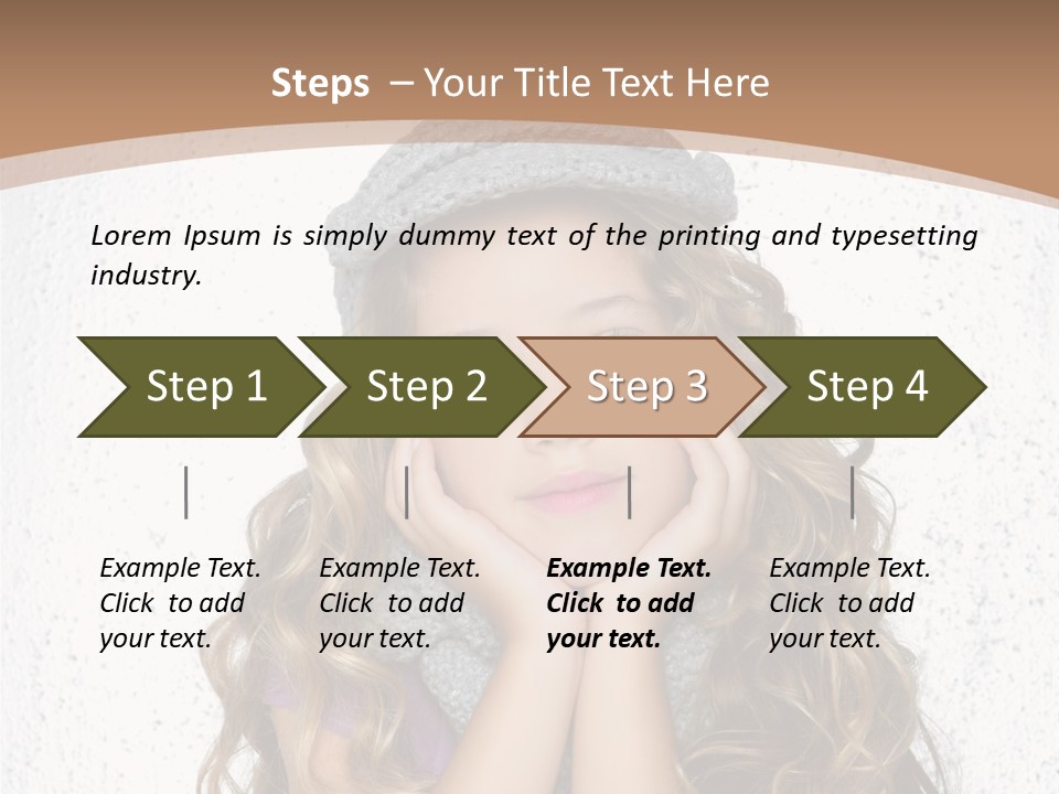 Gray Silver Portrait PowerPoint Template
