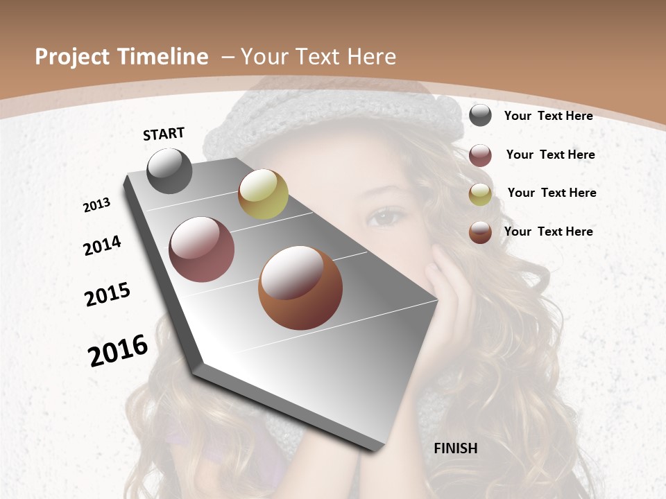 Gray Silver Portrait PowerPoint Template