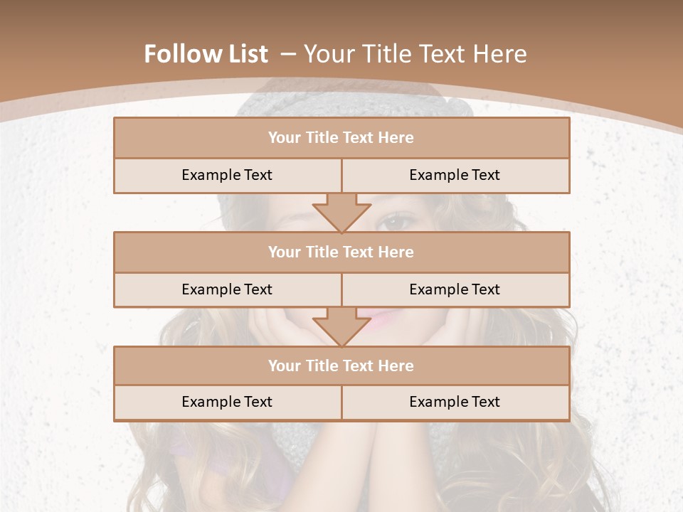 Gray Silver Portrait PowerPoint Template