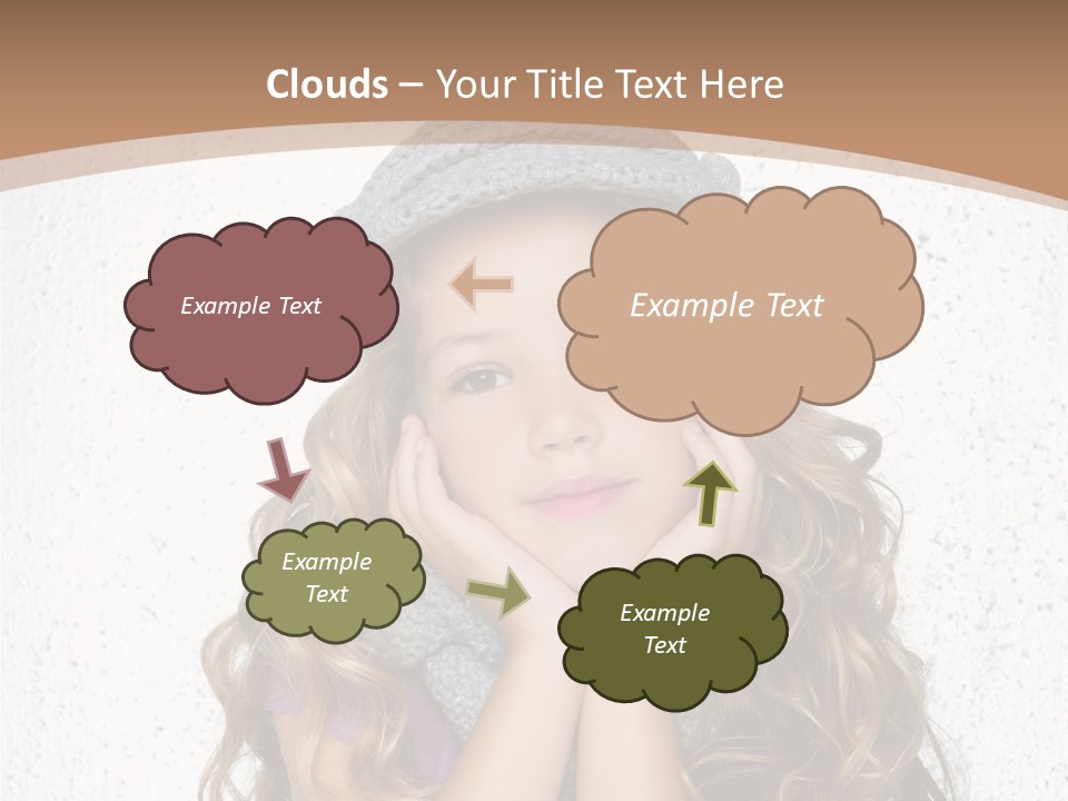 Gray Silver Portrait PowerPoint Template