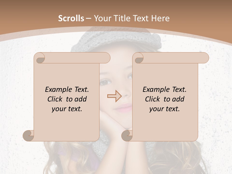 Gray Silver Portrait PowerPoint Template