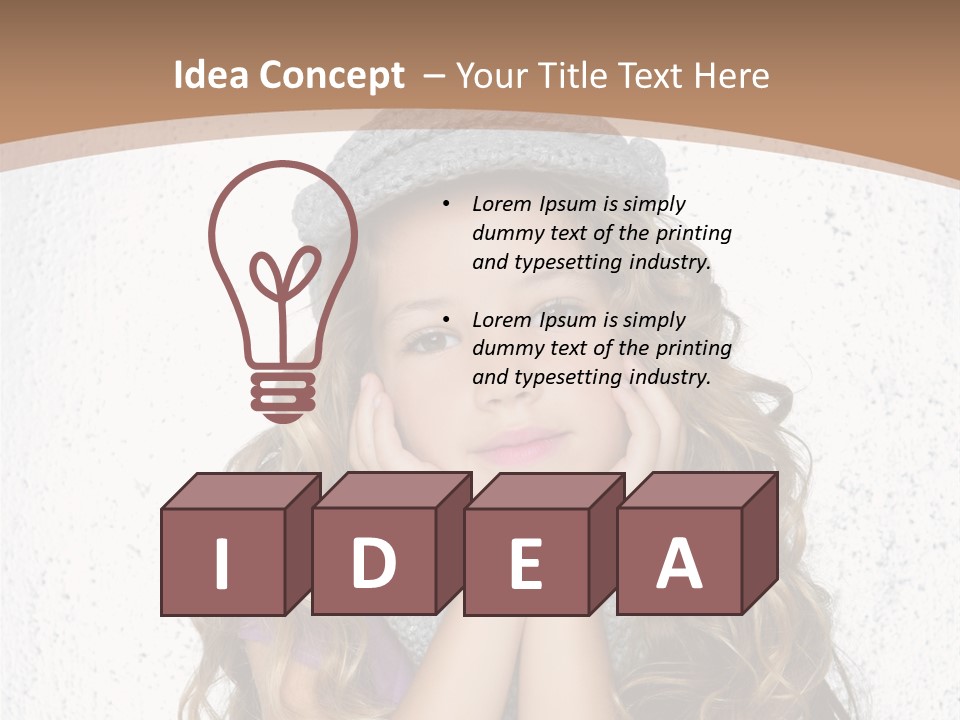 Gray Silver Portrait PowerPoint Template