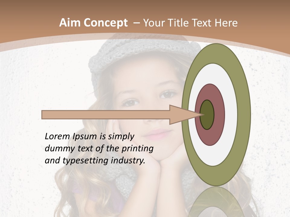 Gray Silver Portrait PowerPoint Template