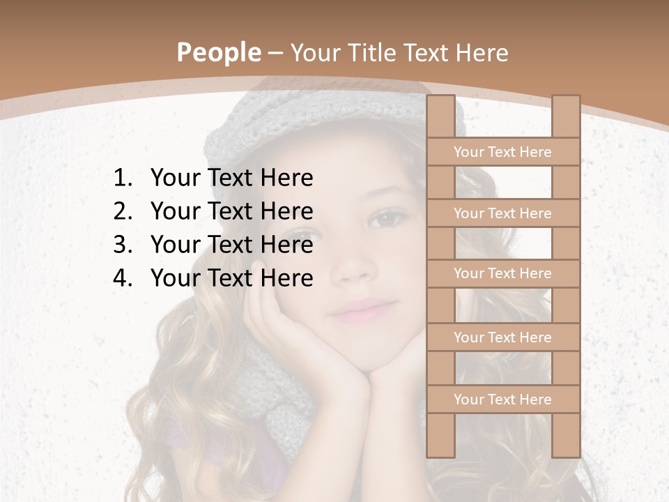 Gray Silver Portrait PowerPoint Template