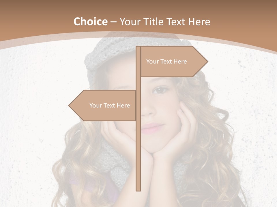 Gray Silver Portrait PowerPoint Template