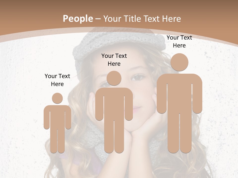 Gray Silver Portrait PowerPoint Template