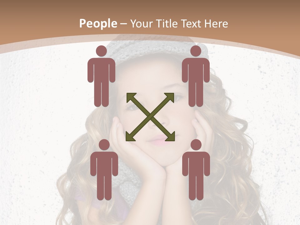 Gray Silver Portrait PowerPoint Template